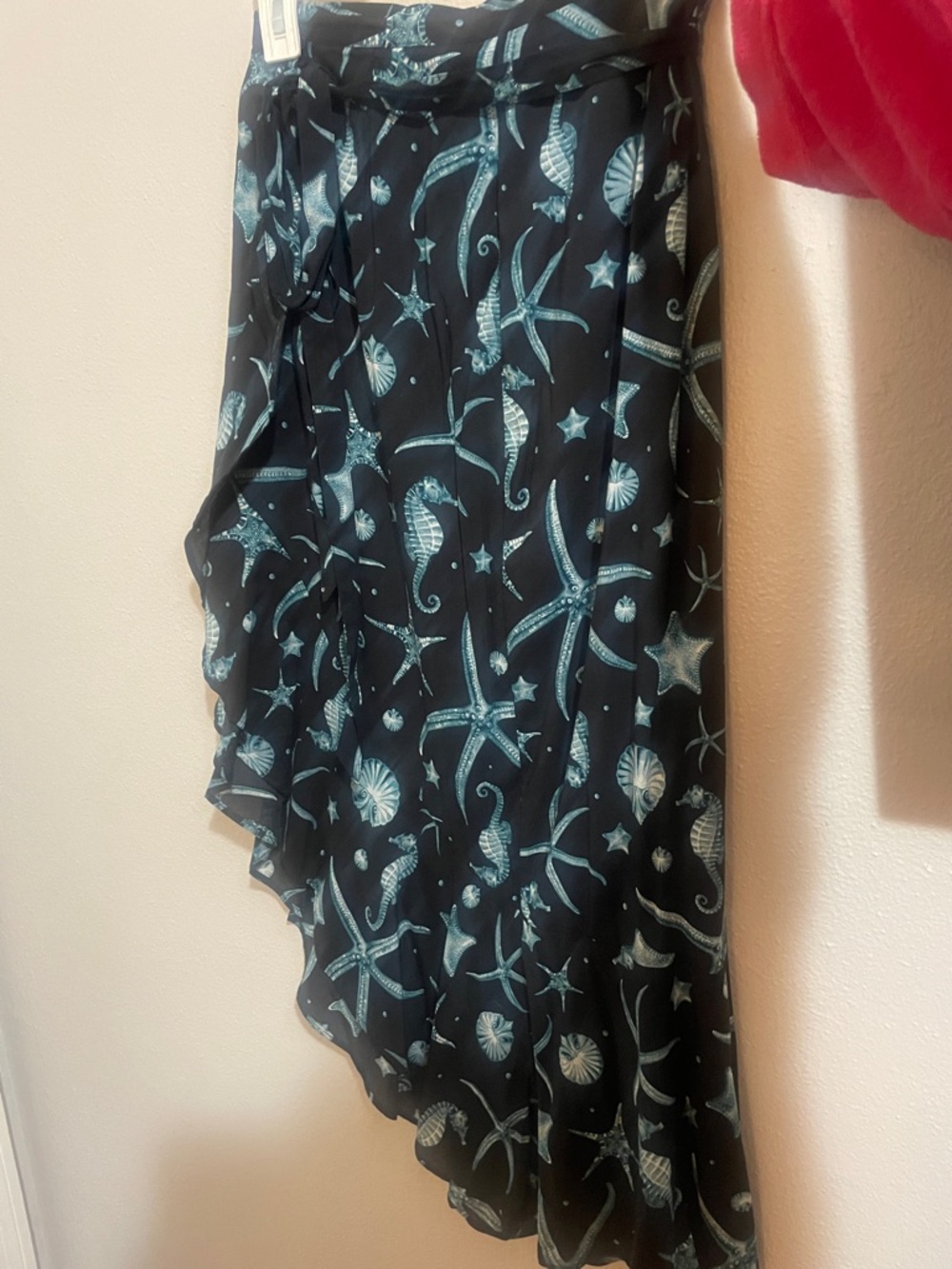 Ocean theme wrap skirt